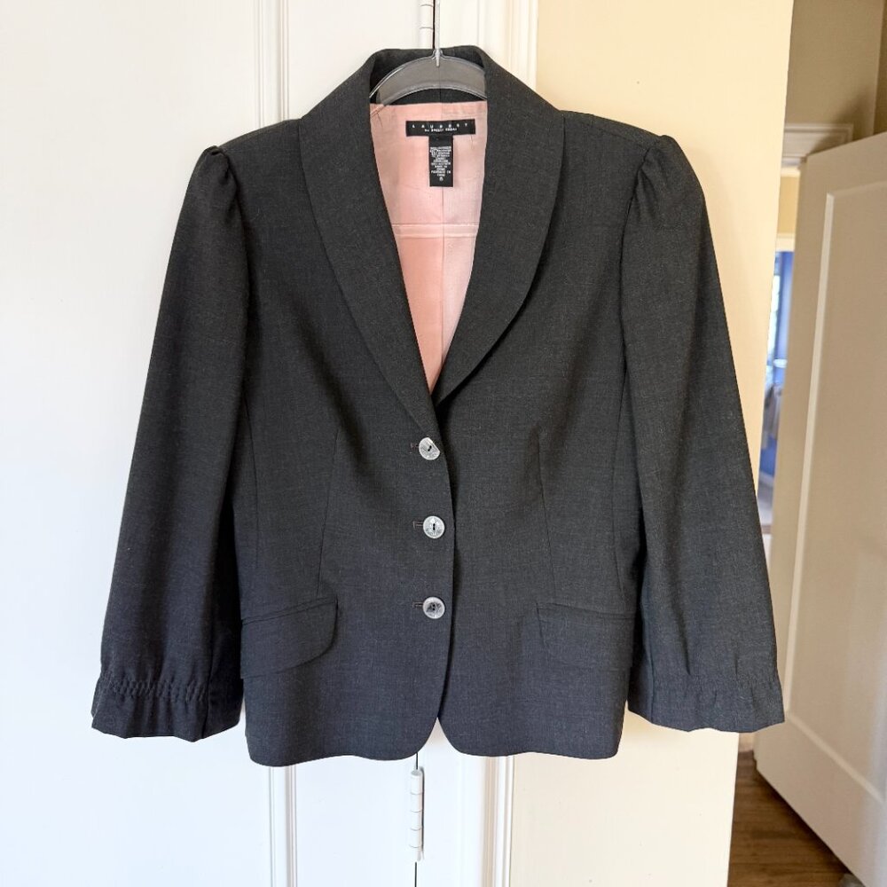 Laundry By Shelli Segal Grey Blazer Size 6